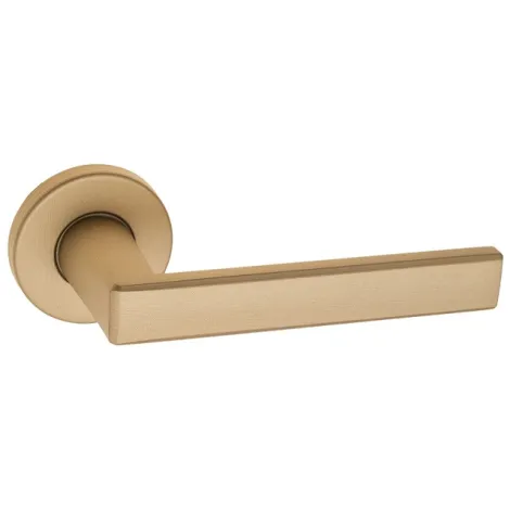 Дверная ручка на круглом основании Fratelli Cattini \"VIVO\" 7.7-KD золото крайола