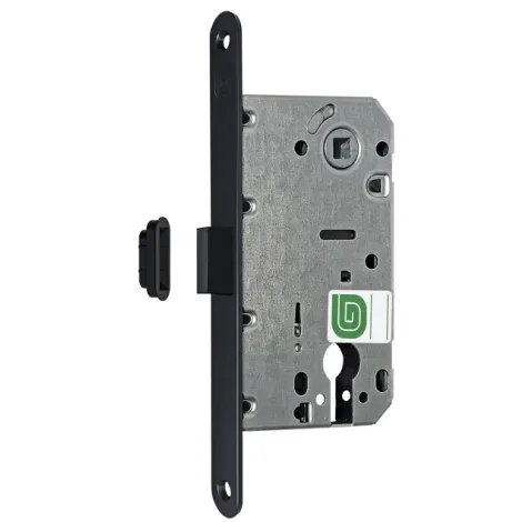 Замок межкомнатный Guardian магнитный под цилиндр Soft 11М BL, черный матовый /128:5968/