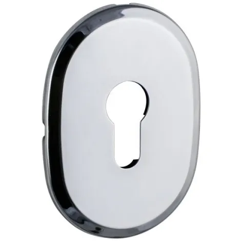 Декоративная накладка Fuaro под цилиндр ESC 473 (90х65) СP хром