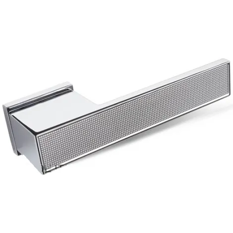 Дверная ручка на прямоугольном основании Fratelli Cattini \"COSMO SOLLEVATO\" 6-CR полированный хром