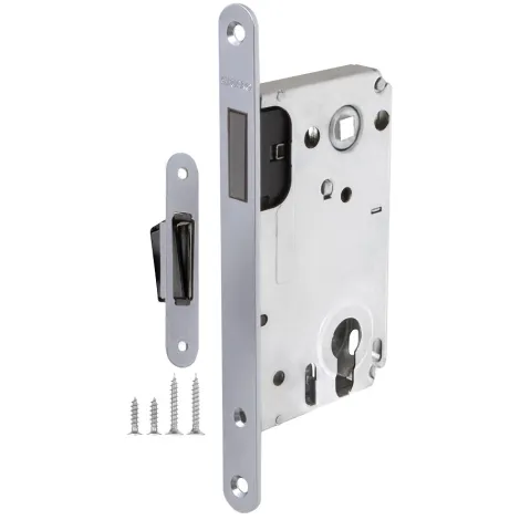 Замок врезной Fuaro магнитный 5300-M-C под ЦМ SSC сатинированный хром