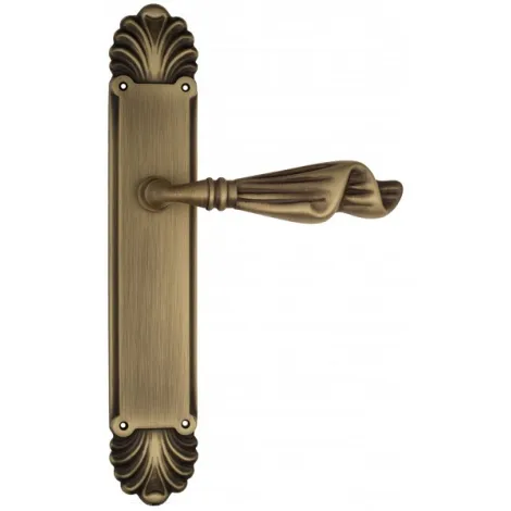 Дверная ручка Venezia \"OPERA\" на планке PL87 матовая бронза