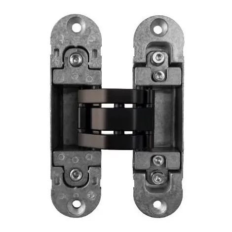 Петля скрытой установки универсальная Otlav Invisacta 300 3D (120x30 мм) 60кг матовый чёрный ч/о