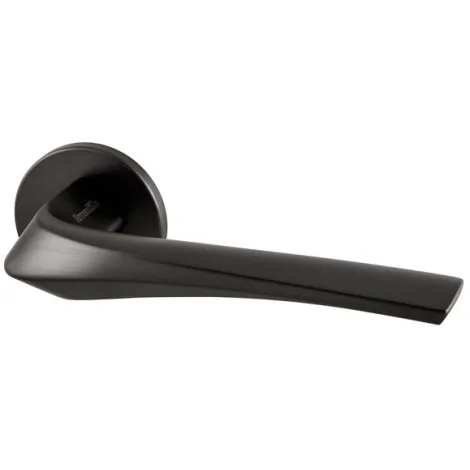 Дверная ручка на круглом основании Armadillo FLAME URS BL-26 Черный