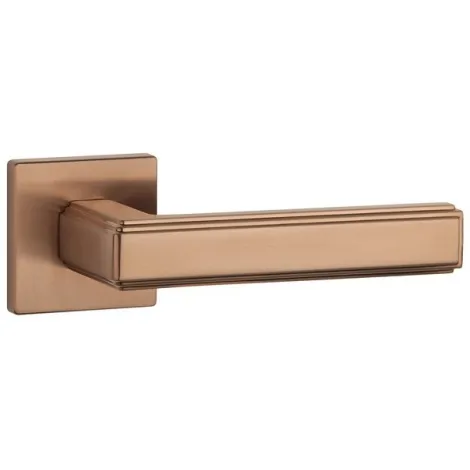 Дверная ручка на квадратном основании APRILE RAFLESIA Q 7S PN PVD матовая медь