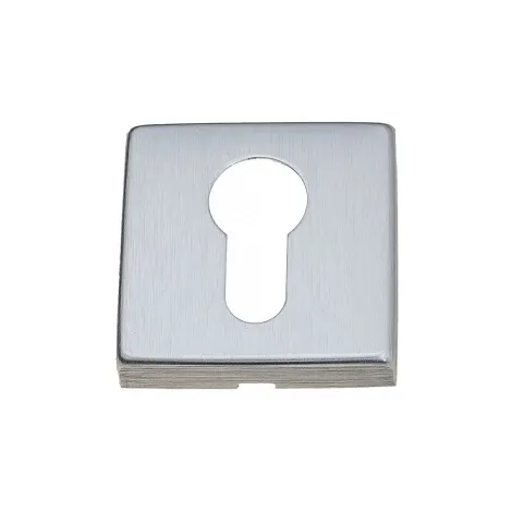 Накладка под цилиндр на квадратном основании Fratelli Cattini CYL A 8-CS матовый хром 2 шт.