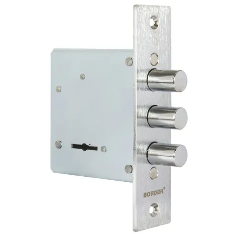 Замок врезной сувальдный Border D 8-8 т хром (аналог Blockido) /70927/