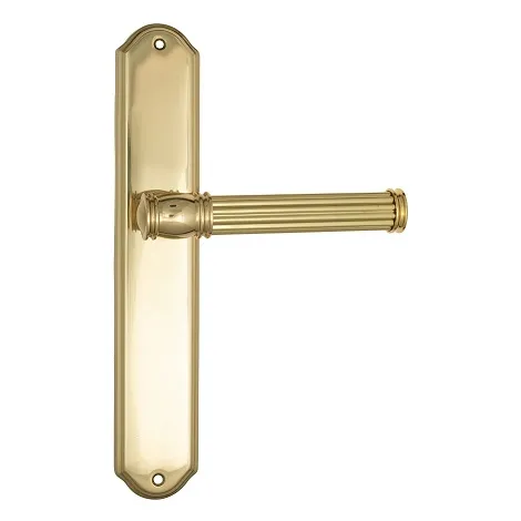 Дверная ручка Venezia \"IMPERO\" на планке PL02 полированная латунь