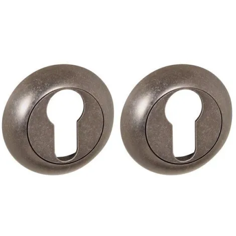 Накладка под цилиндр на круглом основании Punto ET.R.ZR54 (ET ZR) OS-9 античное серебро