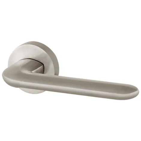 Дверная ручка на круглом основании Armadillo EXCALIBUR URB4 SN-3 матовый никель