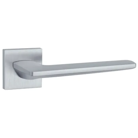 Дверная ручка на квадратном основании APRILE LUNARIA Q 7S SC матовый хром