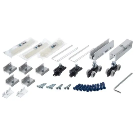 Комплект фурнитуры для стеклянных полотен без направляющей HG01