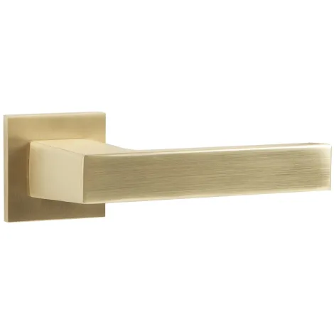 Дверная ручка на квадратном основании Punto K.ARC.Q52.DIPLOMAT SSG-39 сатинированное золото