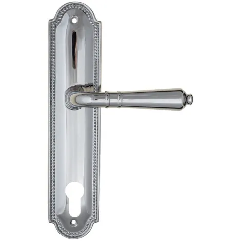 Дверная ручка на планке Fratelli Cattini \"TOSCANA\" CYL PL248-CR полированный хром