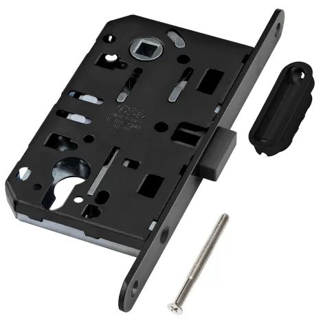 Замок магнитный под цилиндровый механизм AGB MEDIANA POLARIS B06103.50.93.640 с ответной планкой черный