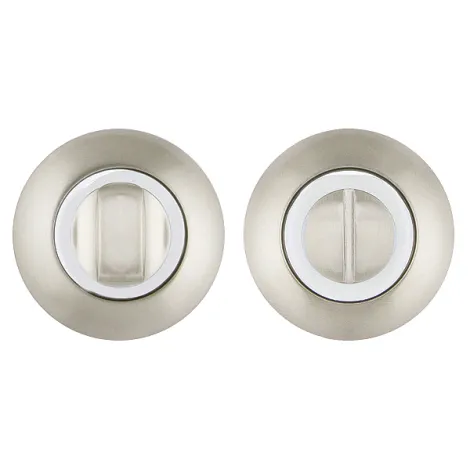 Фиксатор поворотный на круглом основании Fuaro BK6.R.RM54 (BK6 RM) SN/CP-3 матовый никель/хром