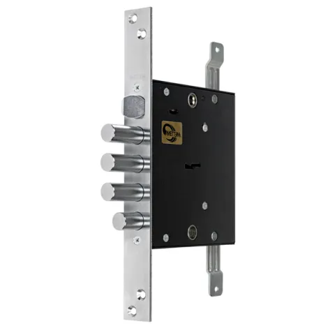 Замок врезной Mettem (Меттэм) сувальдный с защелкой ЗВ9 144.1.0 с тягами, 5 кл.