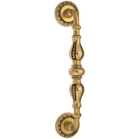 Ручка скоба Venezia \"GIFESTION\" 283мм (230мм) D2 французское золото + коричневый