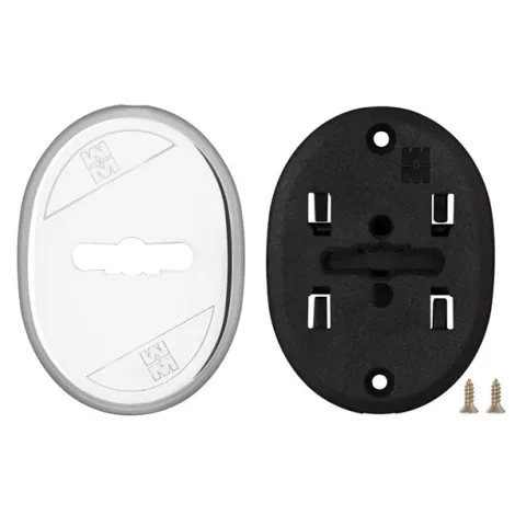 Накладка на Mottura (Моттура) сувальдный замок овальная со шторкой 95.324 (ХРОМ), 1 шт