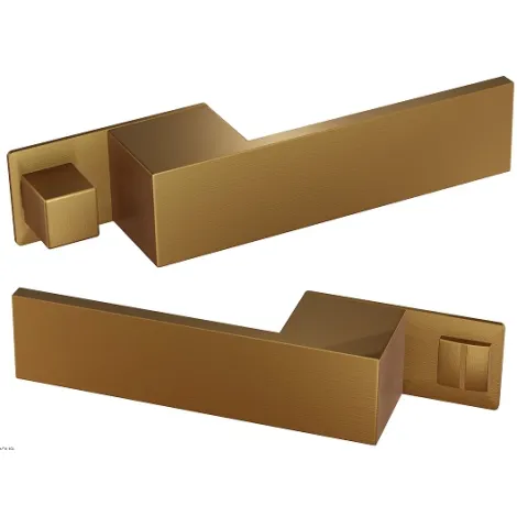 Дверная ручка на прямоугольном основании Fratelli Cattini \"NM-368\" 4-KD золото крайола