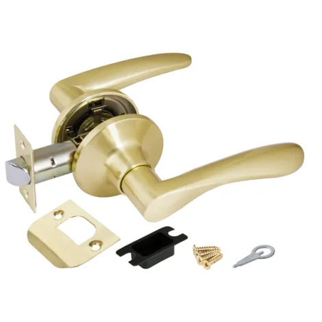 Ручка защелка Punto 6020 SB-P (без фик.) матовое золото