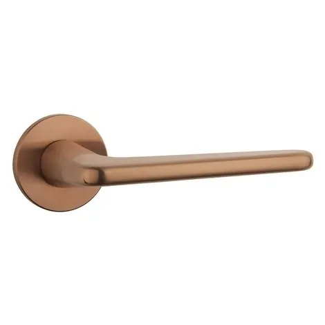 Дверная ручка на круглом основании APRILE LIRA R 5S PN PVD матовая медь