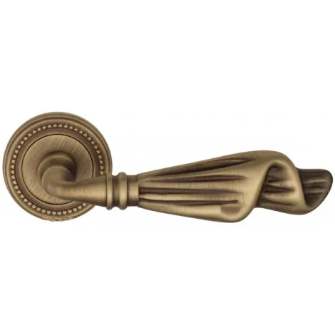 Дверная ручка на круглом основании Venezia \"OPERA\" D3 матовая бронза