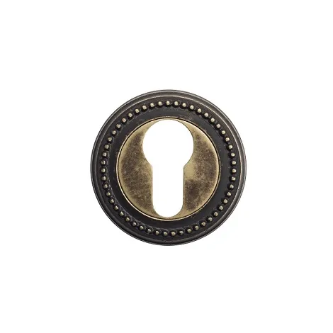 Накладка дверная под цилиндр Venezia CYL-1 D3 античная бронза 2 шт.