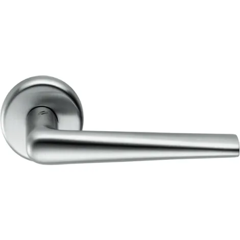 Дверная ручка на круглом основании Colombo Robotre матовый хром