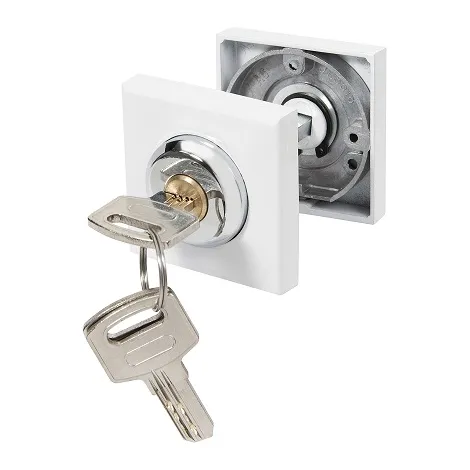 Ручка поворотная с фиксацией ключом Ajax BK6.FIX.JK WH-19 белый