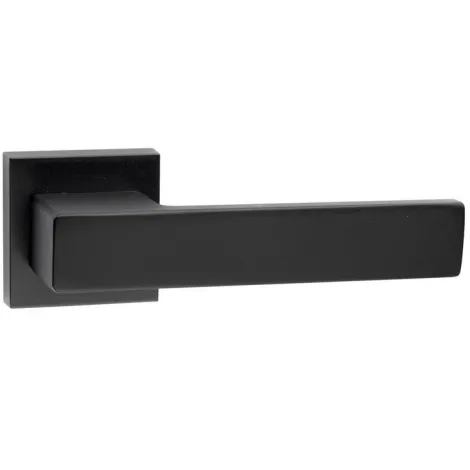 Дверная ручка на квадратном основании Elle 132С/201 NO черный