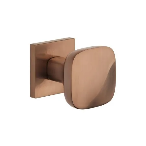 Дверная ручка двусторонняя на квадратном основании APRILE QUERCA Q PN PVD матовая медь