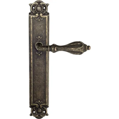 Дверная ручка Venezia \"ANAFESTO\" на планке PL97 античная бронза