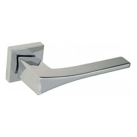 Дверная ручка на квадратном основании Fratelli Cattini \"OSSIS\" 8FS-CR полированный хром