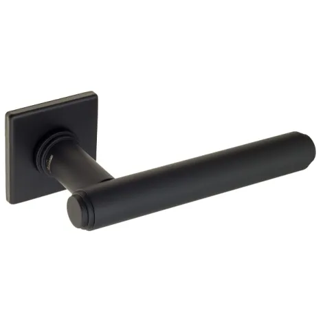 Дверная ручка на квадратном основании Venezia \"Exa\" FSS черный