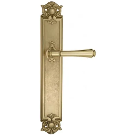 Дверная ручка Venezia \"CALLISTO\" на планке PL97 полированная латунь