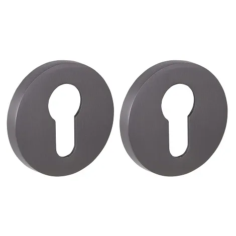 Накладка на цилиндр на круглом основании Fuaro ET.R.SLR52 GR-23 графит