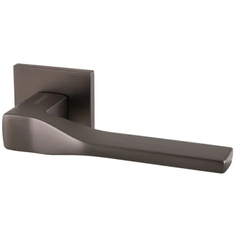 Дверная ручка на квадратном основании Armadillo GRAND USS BPVD-77 Вороненый никель