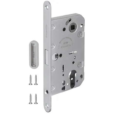 Замок Armadillo межкомнатный магнитный под цилиндр с ответной планкой GRAVITY G02.196.50.85 MWSC итальянский тисненый