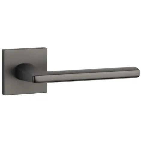 Дверная ручка на квадратном основании STILE EURA Q SLIMM 7mm MSB титан