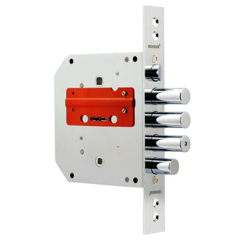 Замок врезной Border сувальдный с задвижкой и защёлкой ЗВ9-6 ПКЗ (прав.), 5 кл. /77411/