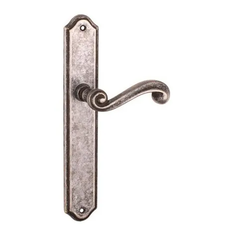 Дверная ручка Tupai на планке 704 S-47 античное серебро