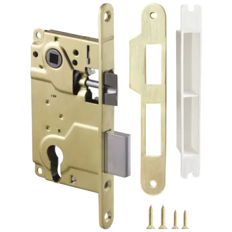 Корпус врезного замка c защёлкой Armadillo METLH25-50 Box (LH 25-50) SG матовое золото