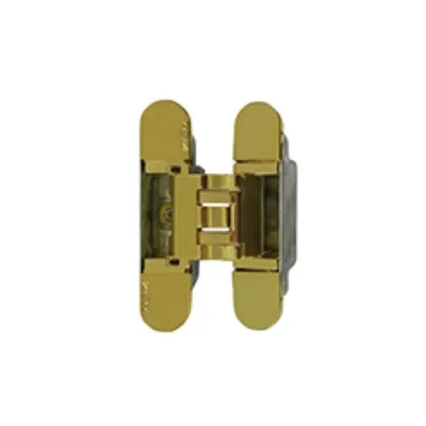 Петля универсальная скрытой установки  для дверей с притвором до 10мм Kubica 3000 DXSX, GOLD 60кг золото