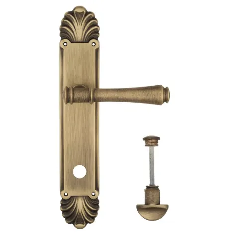 Дверная ручка Venezia \"CALLISTO\" WC-2 на планке PL87 матовая бронза