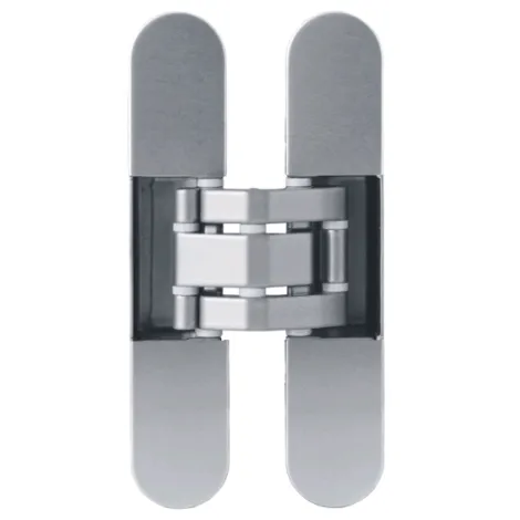 Петля скрытой установки универсальная Otlav Invisacta 230 3D (120x23 мм) 60кг серебро матовое