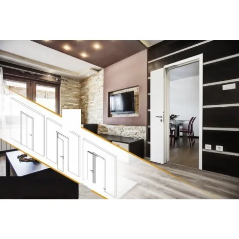 Система CompactTwin 800F60DX/SX правая/левая (180°, регулируемый стопор)