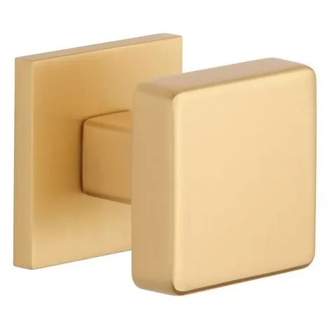 Дверная ручка на квадратном основании APRILE MORA Q 7S GOLD SATIN матовое золото