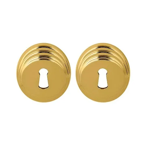 Накладка под ключ Буратино на круглом основании Colombo DB 13 ВВ полированная латунь