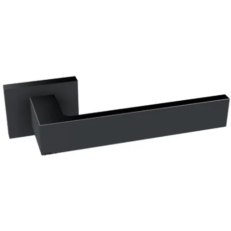 Дверная ручка на прямоугольном основании Fratelli Cattini \"BOOM\" 6-NM матовый черный